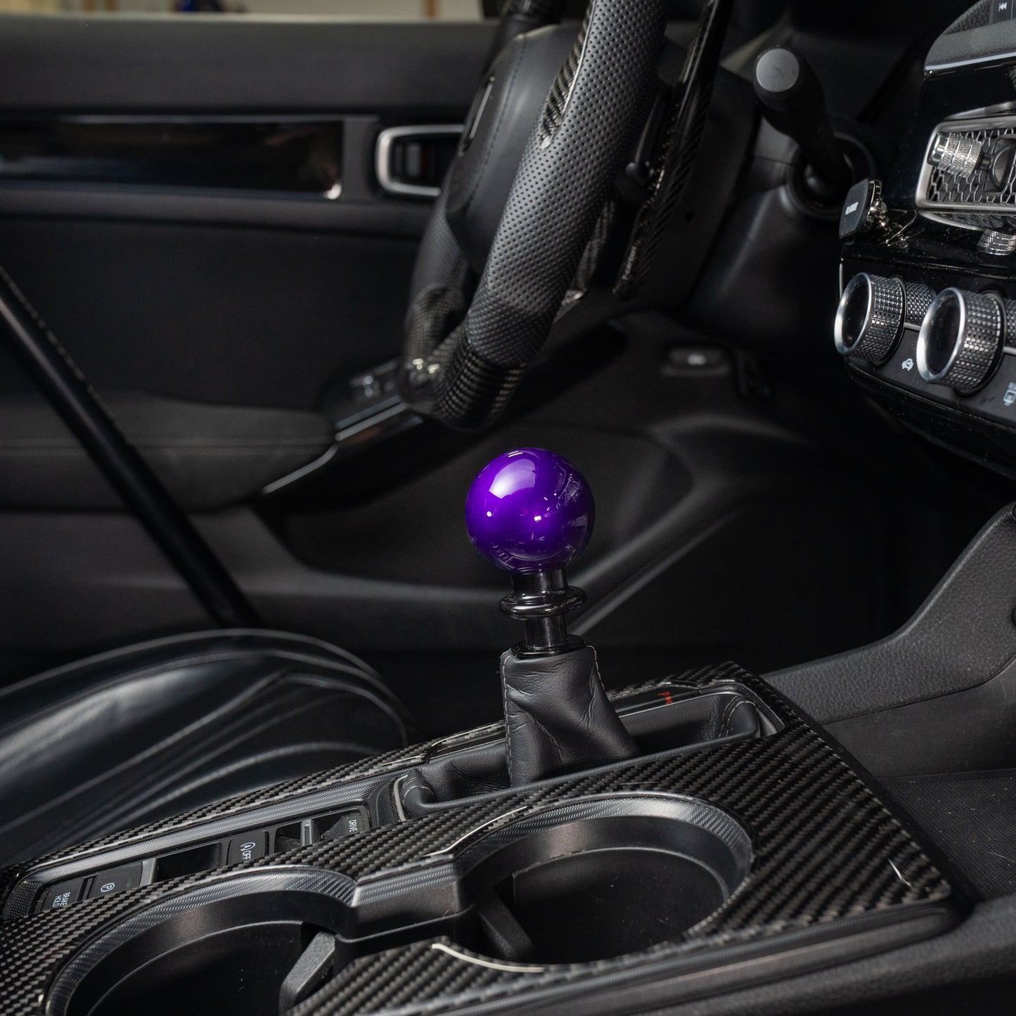 Billetworkz Weighted Automatic Shifter - Candy Purple - Honda Civic (2012–2026)