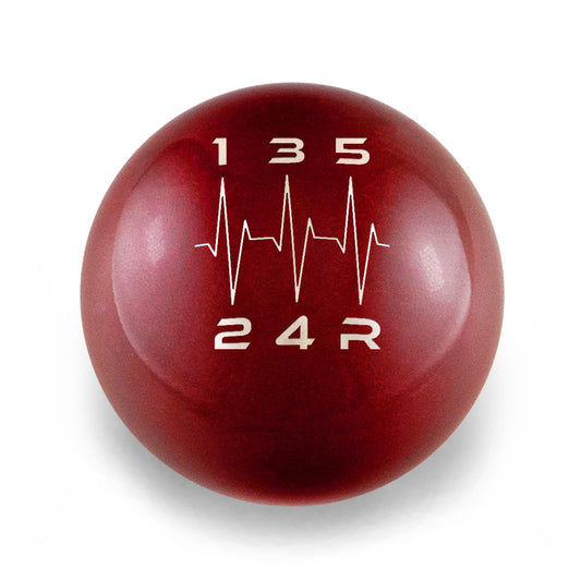 Billetworkz Weighted Shift Knob -  5-Speed Heartbeat Engraving for Subaru