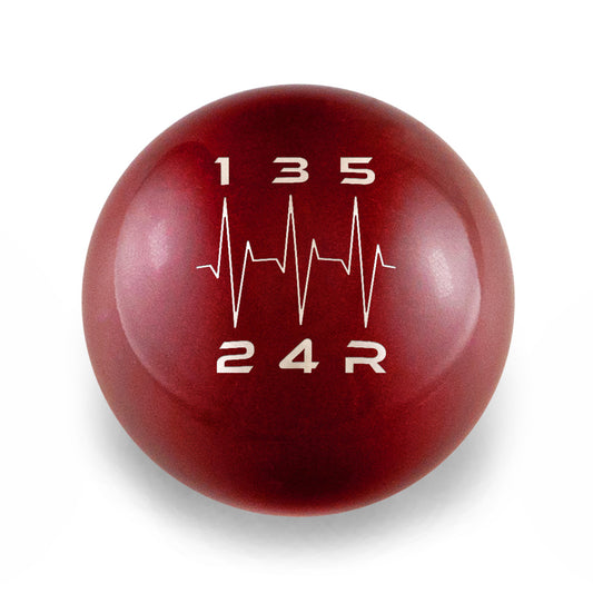 Billetworkz Weighted Shift Knob - Heartbeat Engraving - Subaru 5-Speed