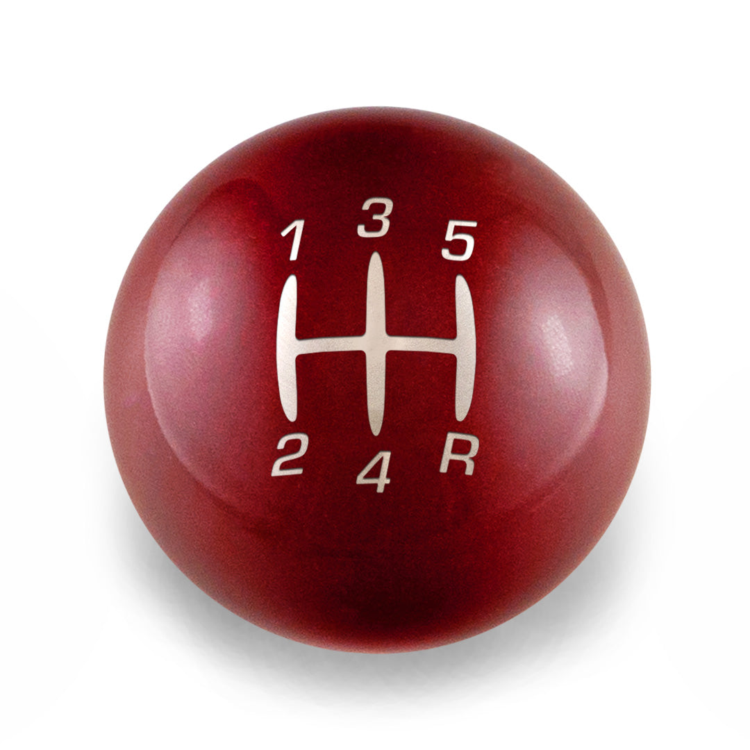 Billetworkz Weighted Shift Knob - 5 Speed Retro Engraving - Ford Mustang (2005-2010)