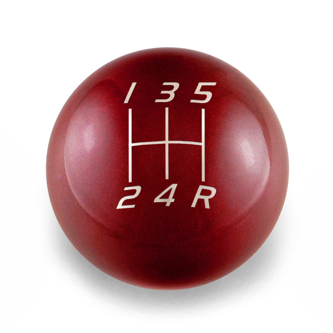 TIME ERGOFORCE MONO ハンドル レッド Billetworkz Weighted Shift Knob - 5-Speed Velocity Engraving