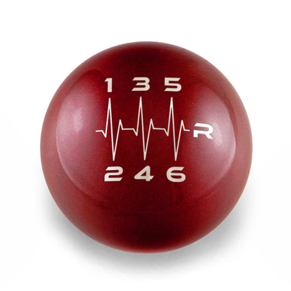 Billetworkz Weighted Shift Knob - 6 Speed Heartbeat Engraving - Subaru WRX 2015-2025