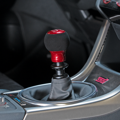 Billetworkz Alcantara Kit (Ultimate): Shift Knob, Shift Boot, E-Brake Boot Kit, and Door Pull Straps (2 Sets) - Subaru STI 2015-2021