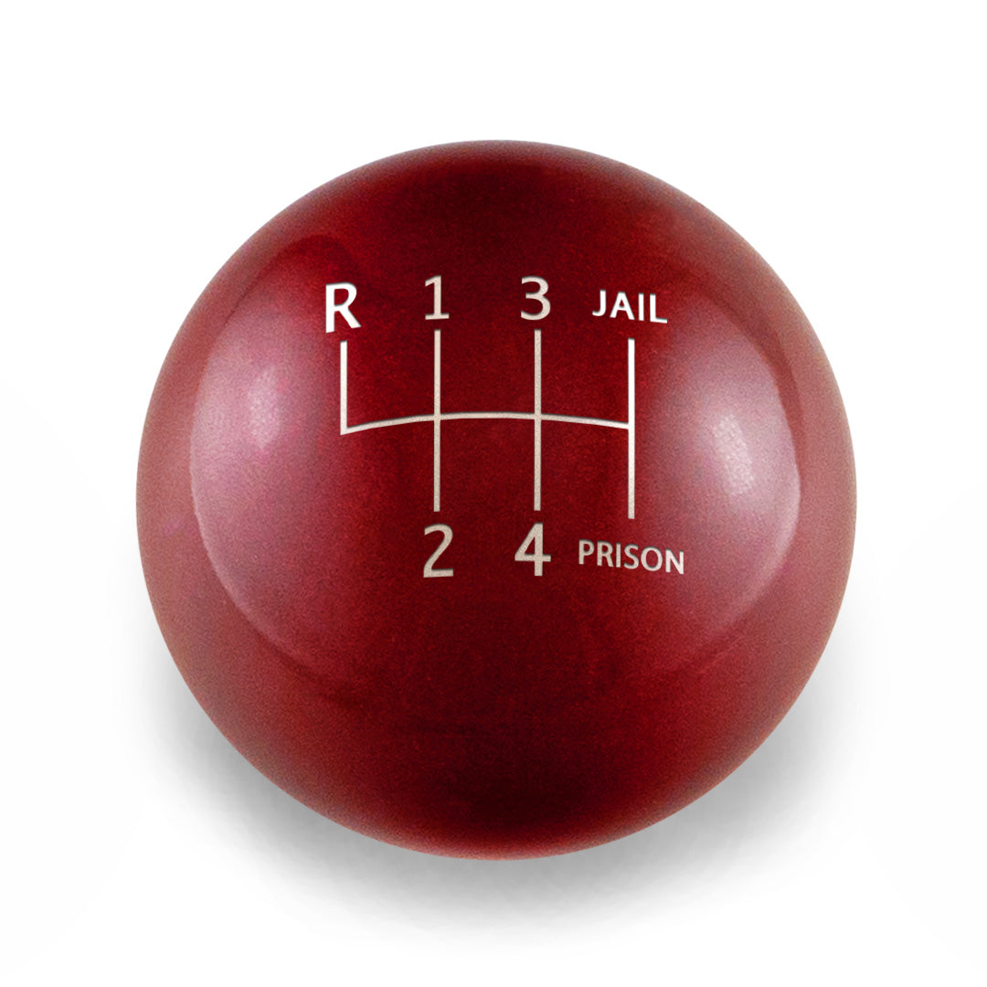 Billetworkz Weighted Shift Knob - 6-Speed Jail-Prison Engraving for BMW
