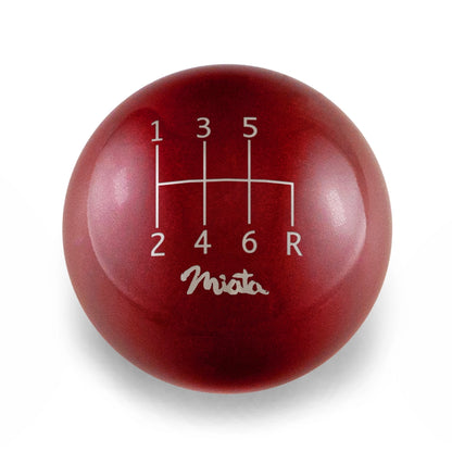Billetworkz Weighted Shift Knob - 6-Speed Standard Miata Engraving for Mazda (RRD)