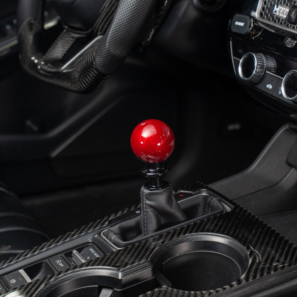 Billetworkz Weighted Automatic Shifter - Candy Red - Honda Civic (2012–2026)