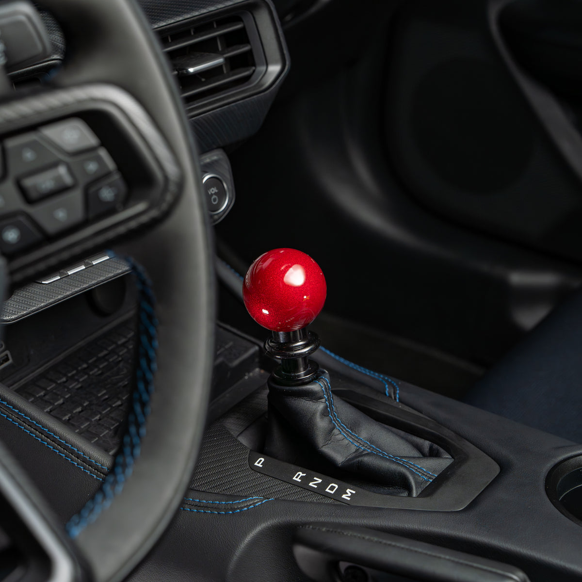 Billetworkz Automatic Shifter - Candy Red - Ford Mustang (2015-2025)