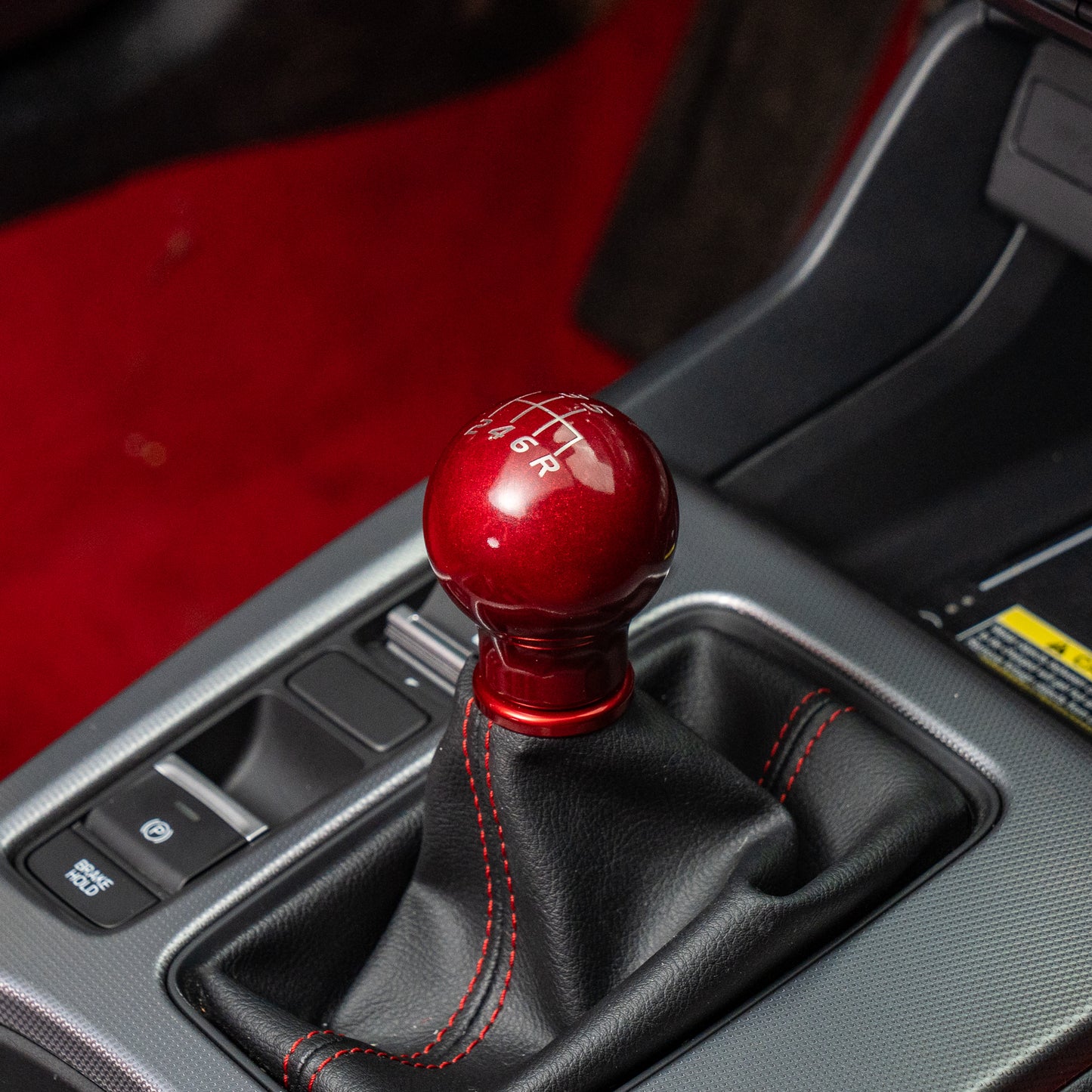 Billetworkz Weighted Shift Knob - 6-Speed Velocity Engraving for Honda