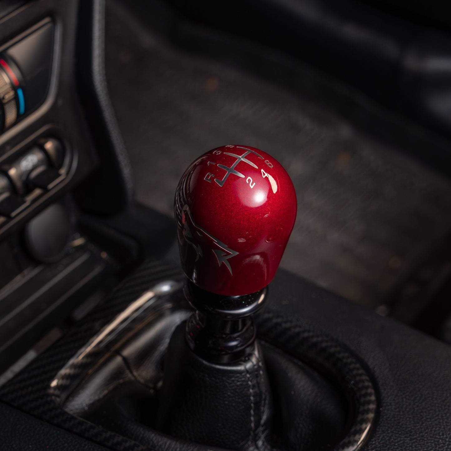 Billetworkz Weighted Shift Knob - Coyote Engraving - Ford Mustang (2015+)