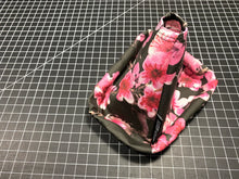 Cherry Blossom on Black Shift Boot by Stitch Boots