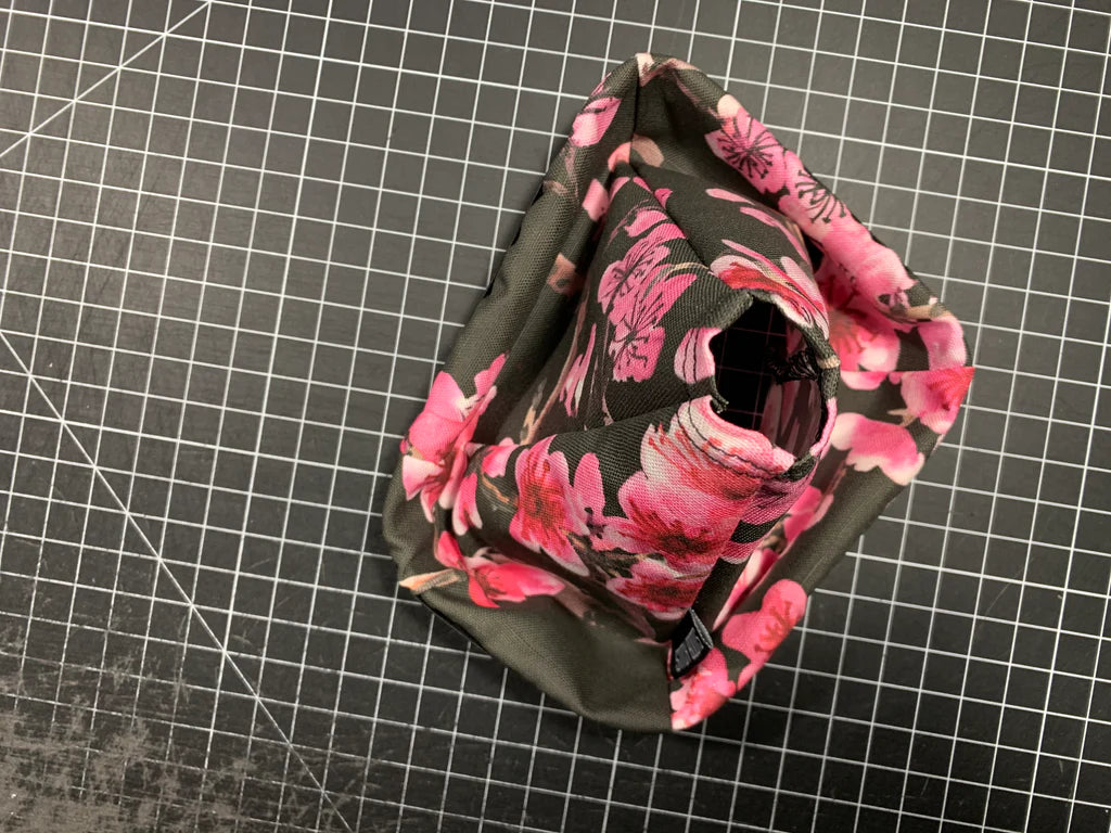 Cherry Blossom on Black Shift Boot by Stitch Boots