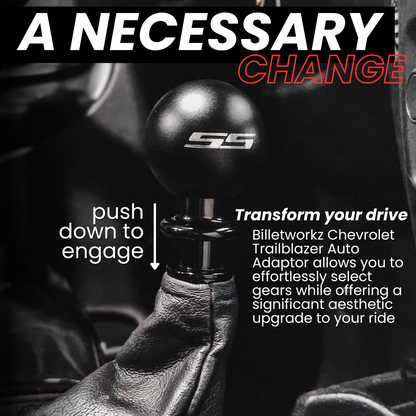 Billetworkz Automatic Shifter - SS Engraving - Chevrolet Trailblazer (2002-2009)