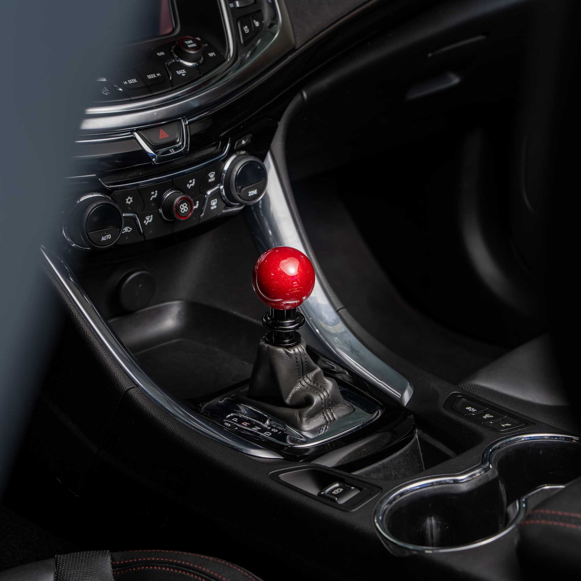 gear shift shifter knob Billetworkz Weighted Shift Knob - Candy Red