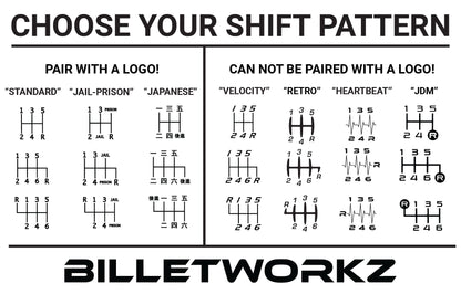 Billetworkz Custom Anodized Engraved Shift Knob