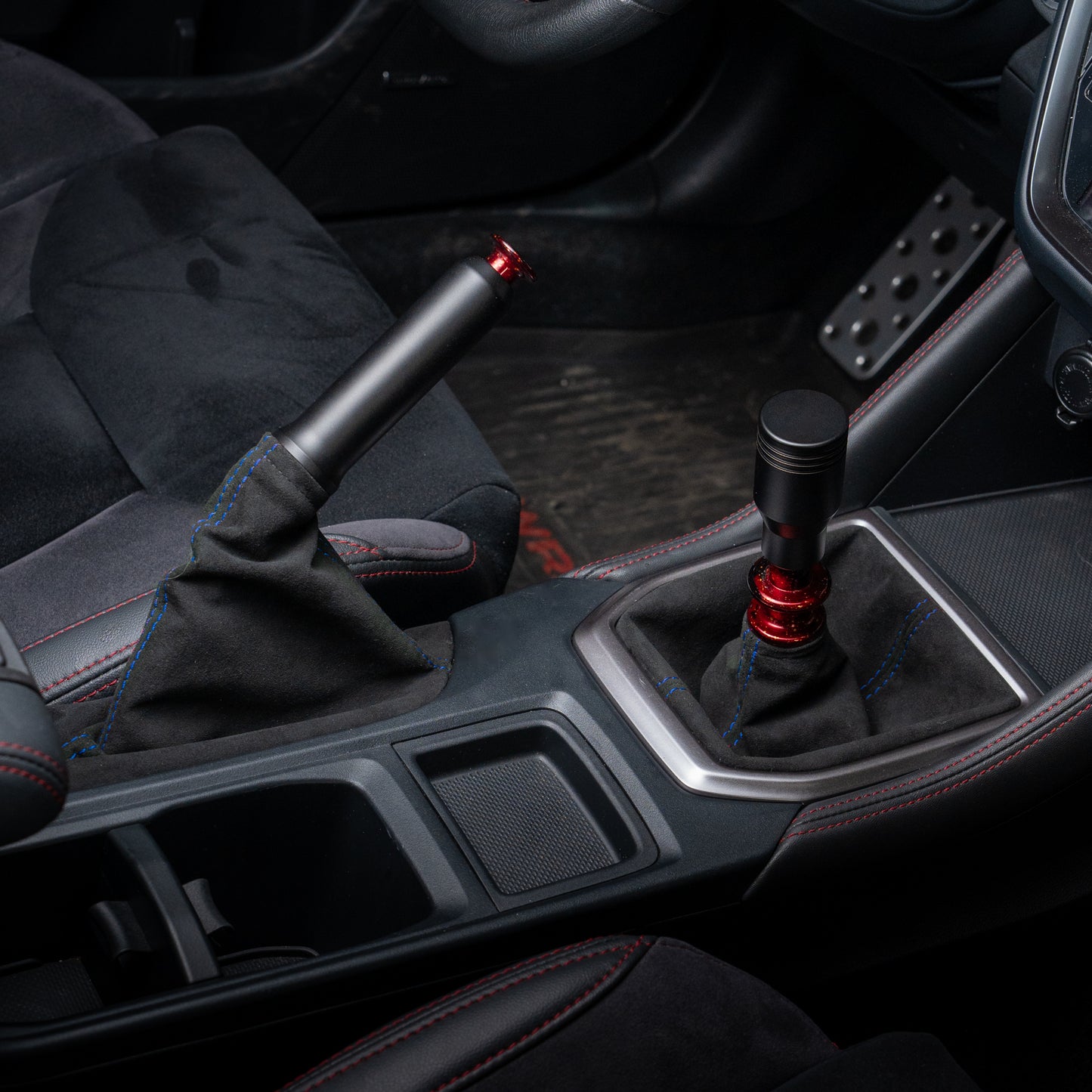 Billetworkz Alcantara Kit (Pro): Shift Boot, E-Brake Boot Kit and Door Pull Straps (1 Set) – Subaru WRX 2022+