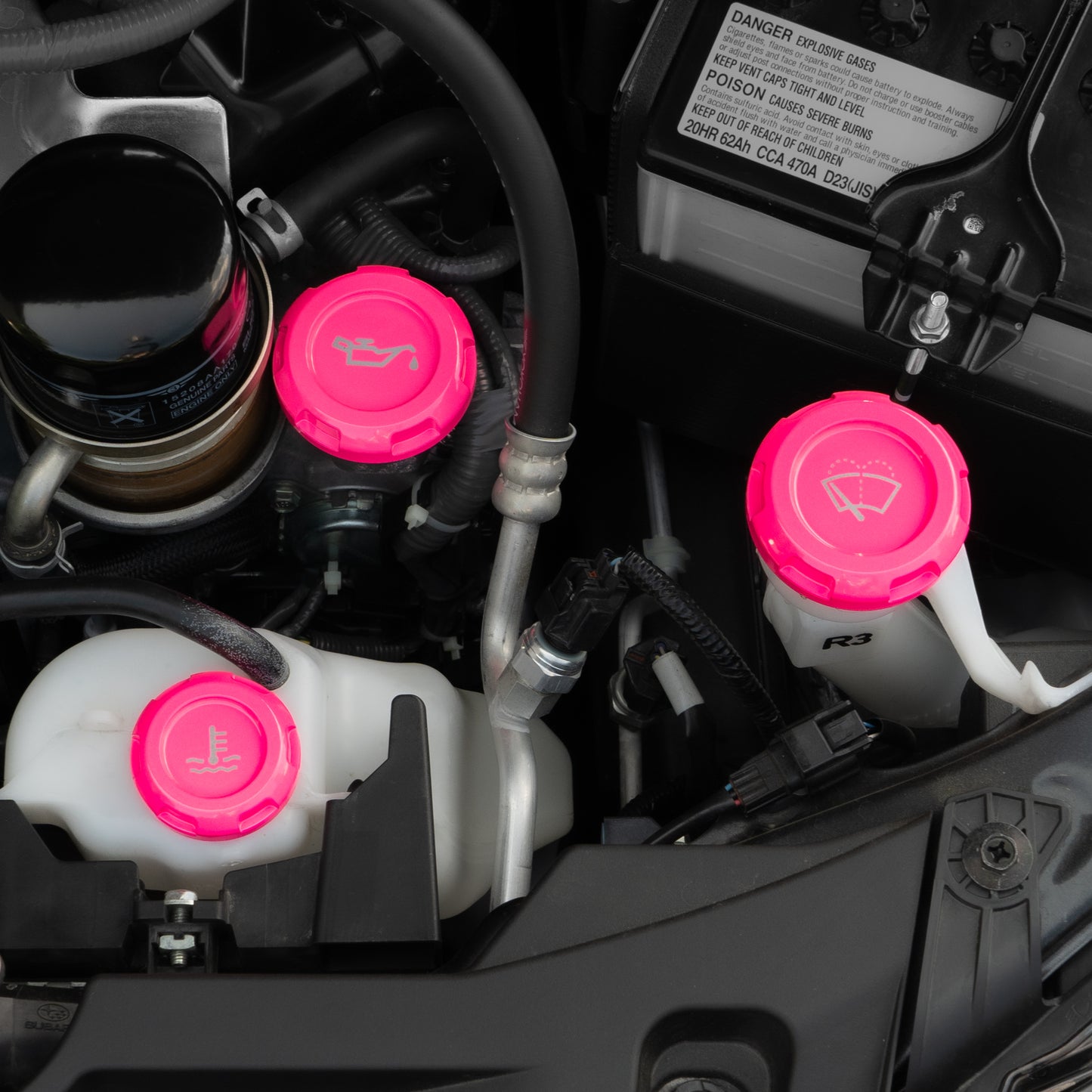 Billetworkz Engine Bay Caps - BRZ/FRS/86 2013-20 & 2022+
