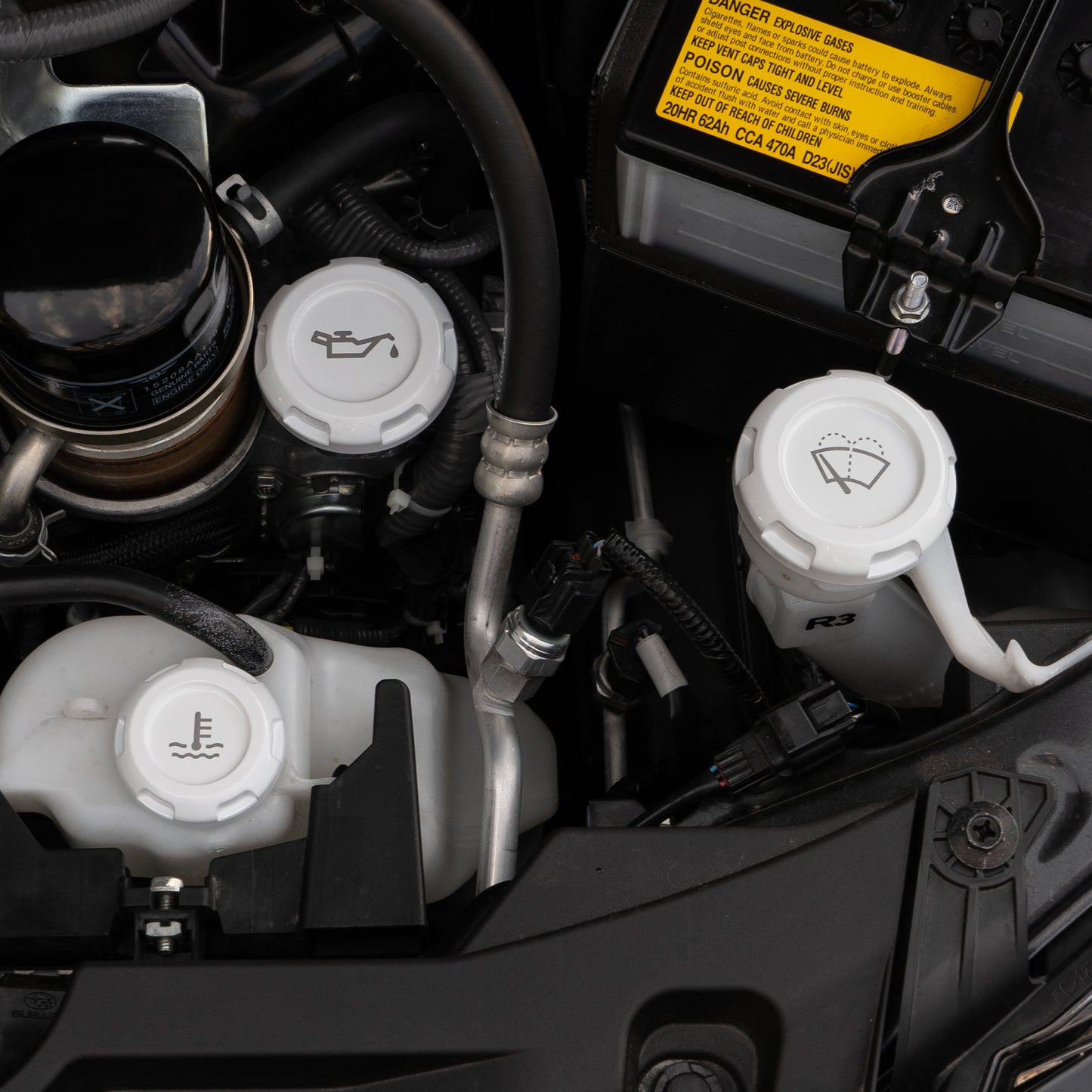 Billetworkz Engine Bay Caps - BRZ/FRS/86 2013-20 & 2022+