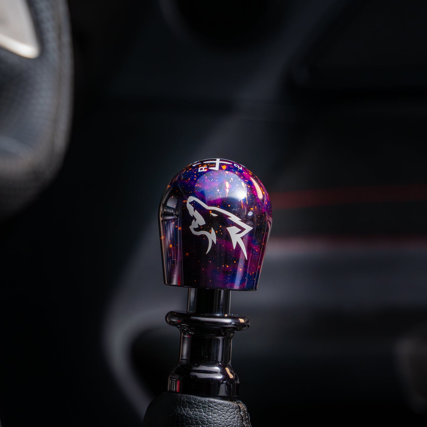 Billetworkz Cosmic Space Shift Knob - Coyote Engraving - Ford Mustang (2015+)