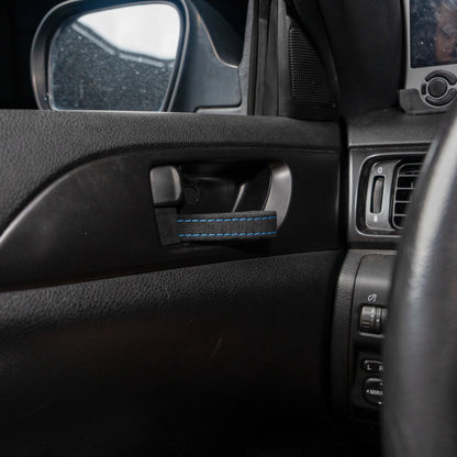 Billetworkz Alcantara Kit (Ultimate): Shift Knob, Shift Boot, E-Brake Boot Kit, and Door Pull Straps (2 Sets) - Subaru WRX 2008-2014