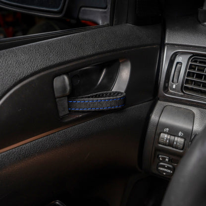 Billetworkz Alcantara Kit (Ultimate): Shift Knob, Shift Boot, E-Brake Boot Kit, and Door Pull Straps (2 Sets) - Subaru WRX 2008-2014