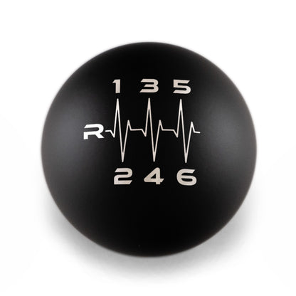 Billetworkz Weighted Shift Knob - 6-Speed Heartbeat Engraving - Volkswagen
