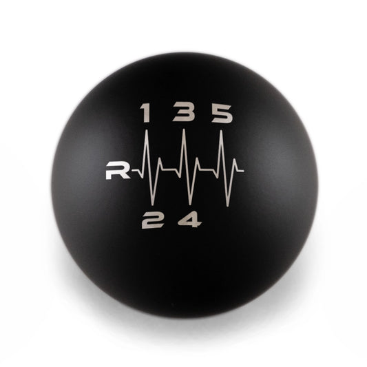 Billetworkz Weighted Shift Knob - 5-Speed Heartbeat Engraving - Volkswagen