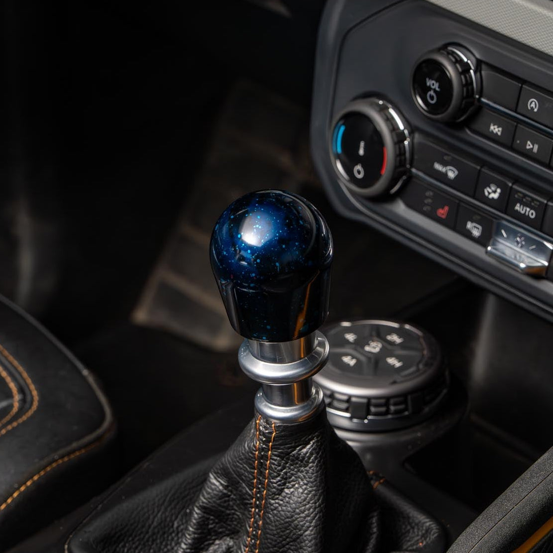 Billetworkz Cosmic Space Shift Knob - 6-Speed with Crawl Engraving for Ford Bronco Manual (2021+)