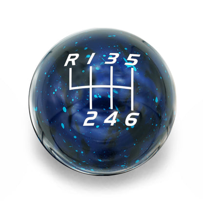 Billetworkz Cosmic Space Shift Knob - 6 Speed Velocity Engraving for Volkswagen