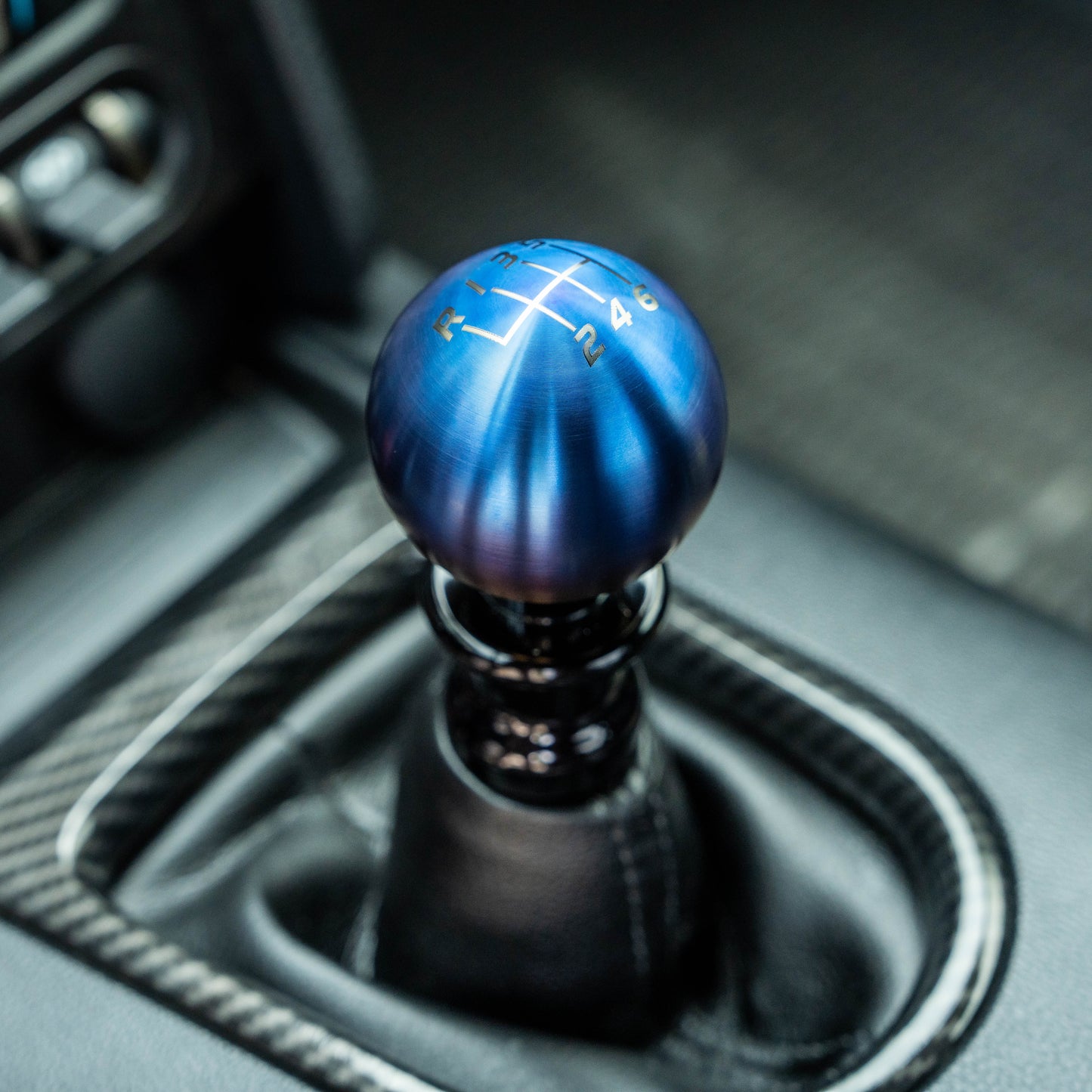 Billetworkz Titanium Torched Shift Knob - 6 Speed Velocity Engraving - Ford ST/RS