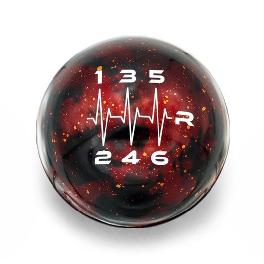 Billetworkz Cosmic Space Shift Knob - 6 Speed Heartbeat Engraving for Chevrolet Camaro 6-Speed (2016-2024)