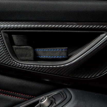 Billetworkz Alcantara Door Pull Strap Kit - Fits Subaru WRX/BRZ/GR86/Ascent (2022+), Crosstrek (2018+) & More