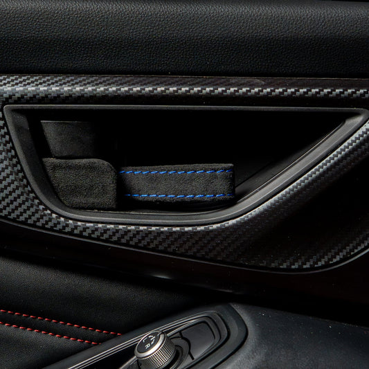 Billetworkz Alcantara Door Pull Strap Kit - Fits Subaru WRX/BRZ/GR86/Ascent (2022+), Crosstrek (2018+) & More