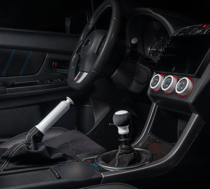Billetworkz Alcantara Kit (Ultimate): Shift Knob, Shift Boot, E-Brake Boot Kit, and Door Pull Straps - Subaru BRZ/Toyota GR86 2022+ (Automatic)