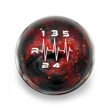 Billetworkz Cosmic Space Shift Knob - 5 Speed Heartbeat Engraving for Volkswagen