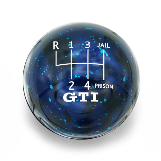Billetworkz Cosmic Space Shift Knob - 6 Speed Jail-Prison GTI Engraving for Volkswagen