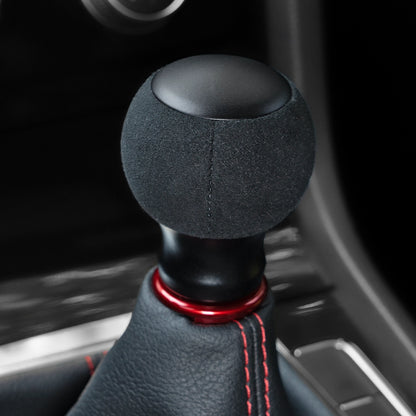 Billetworkz Alcantara Kit (Ultimate): Shift Knob, Shift Boot, E-Brake Boot Kit, and Door Pull Straps (2 Sets) - Subaru WRX 2008-2014