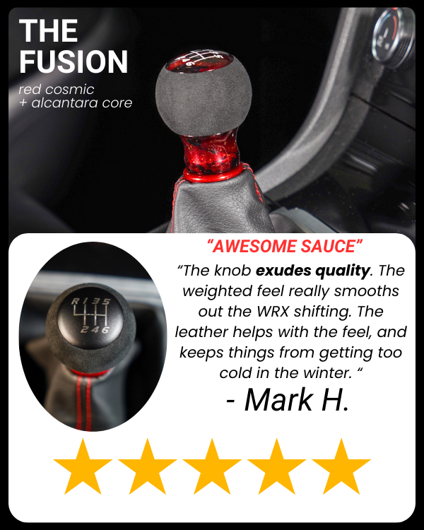 Billetworkz Alcantara Kit (Ultimate): Shift Knob, Shift Boot, E-Brake Boot Kit, and Door Pull Straps (2 Sets) - Subaru WRX 2015-2021