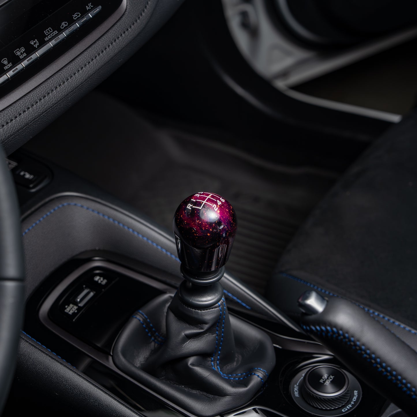 Billetworkz Cosmic Space Shift Knob 6-Speed Velocity Engraving for Toyota GR Corolla / Corolla Hatch