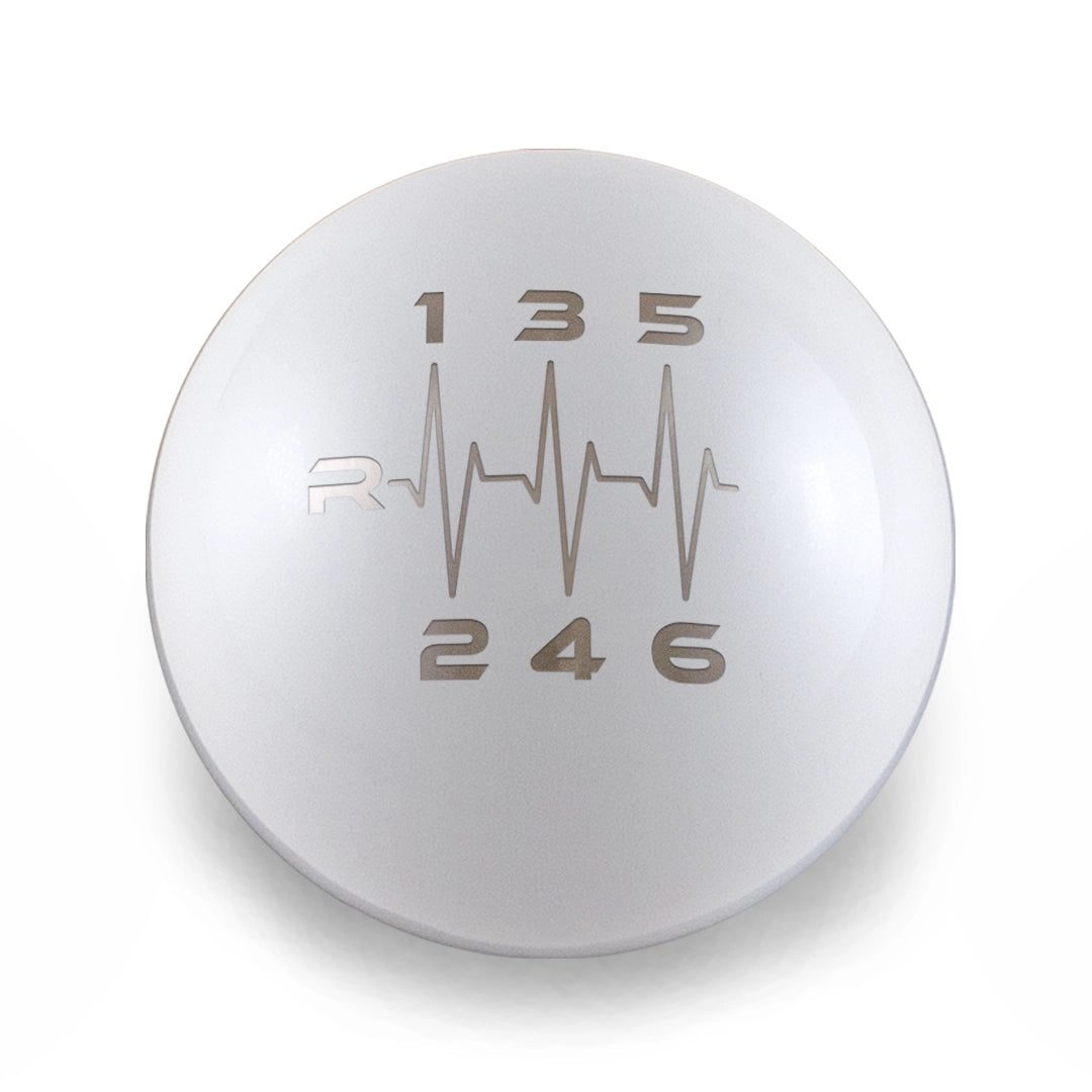 6 Speed Heartbeat Engraving - Weighted - 6 Speed Volkswagen Fitment