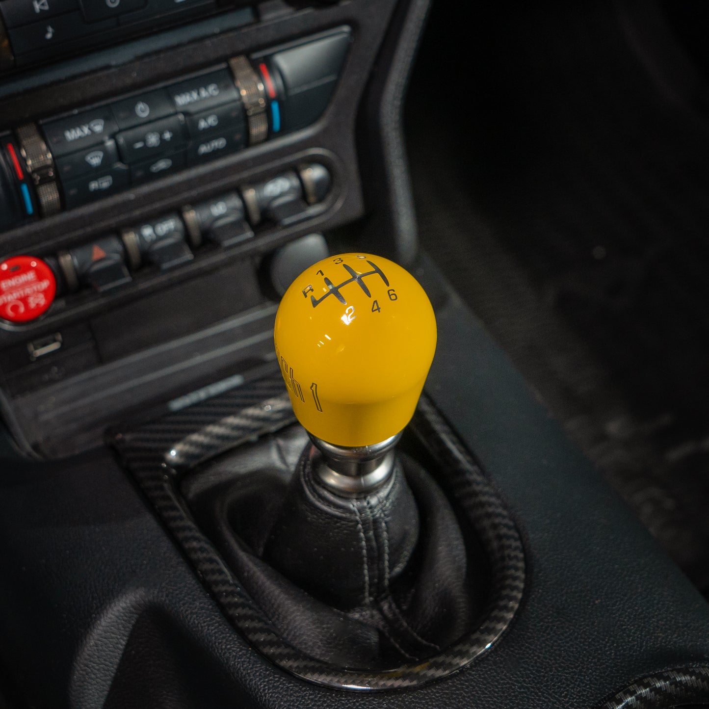 Billetworkz Weighted Shift Knob - Retro Engraving - Ford Mustang (2015+)