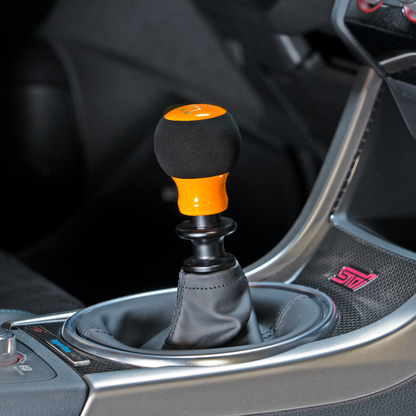 Billetworkz Alcantara Kit (Ultimate): Shift Knob, Shift Boot, E-Brake Boot Kit, and Door Pull Straps (2 Sets) - Subaru STI 2015-2021