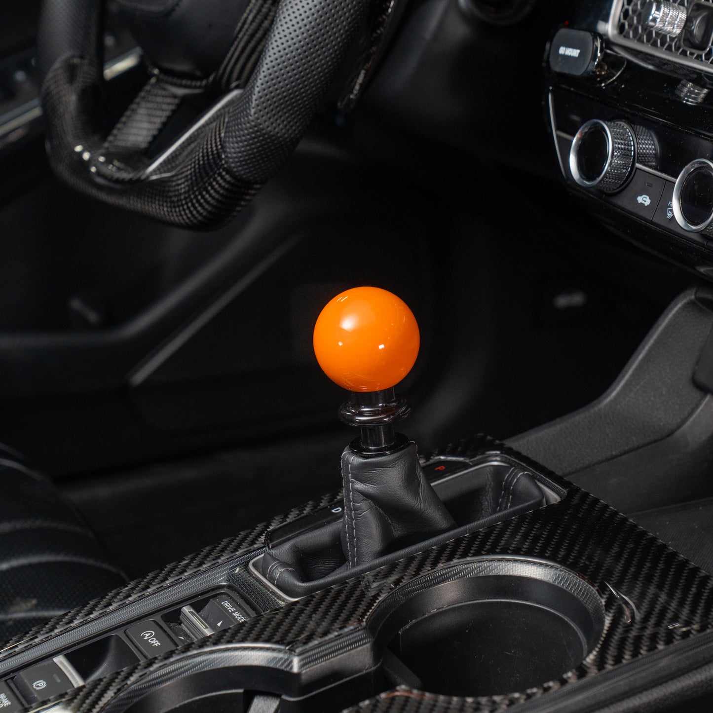 Billetworkz Weighted Automatic Shifter - Gloss Orange - Honda Civic (2012–2026)