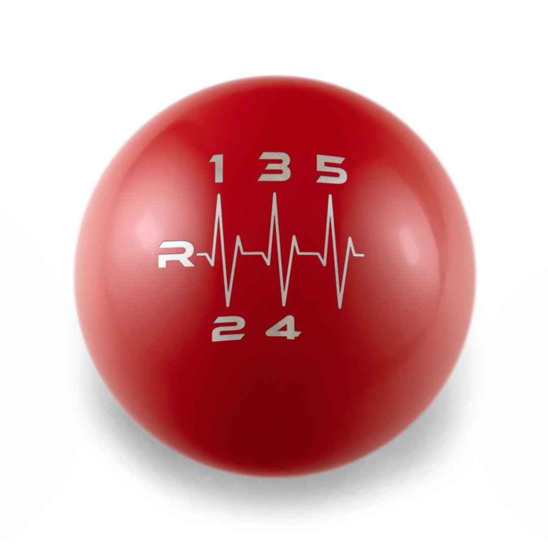 Billetworkz Weighted Shift Knob - 5-Speed Heartbeat Engraving - Volkswagen