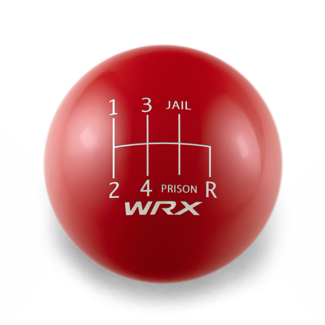 Billetworkz Weighted Shift Knob - 6 Speed WRX Jail-Prison Engraving - Subaru WRX 2015-2026