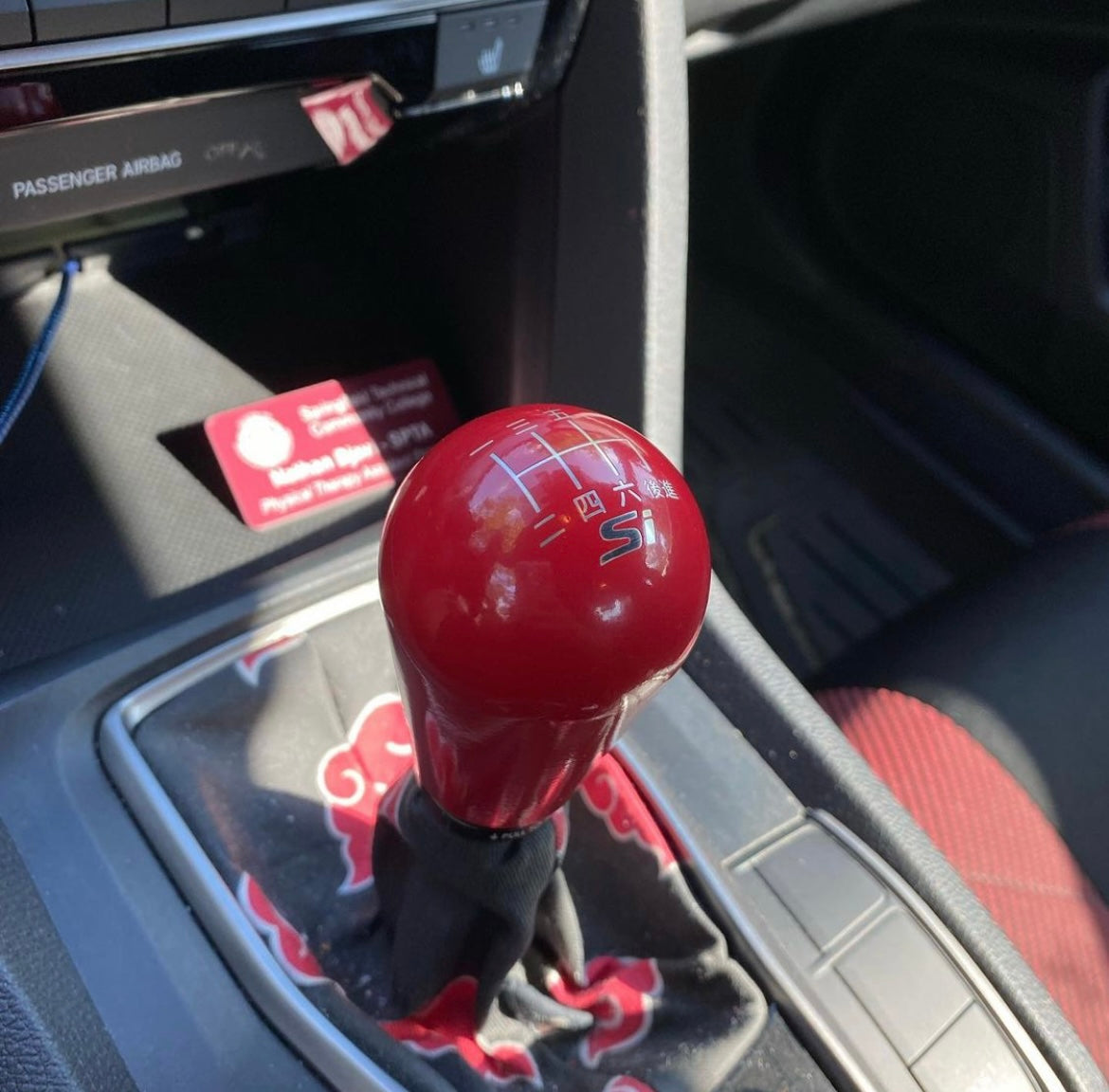 gear stick knob Billetworkz 6 Speed STI Japanese Engraving- Weighted