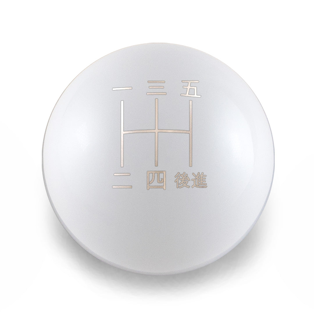 Billetworkz Weighted Shift Knob - 5-Speed Japanese Engraving for Subaru