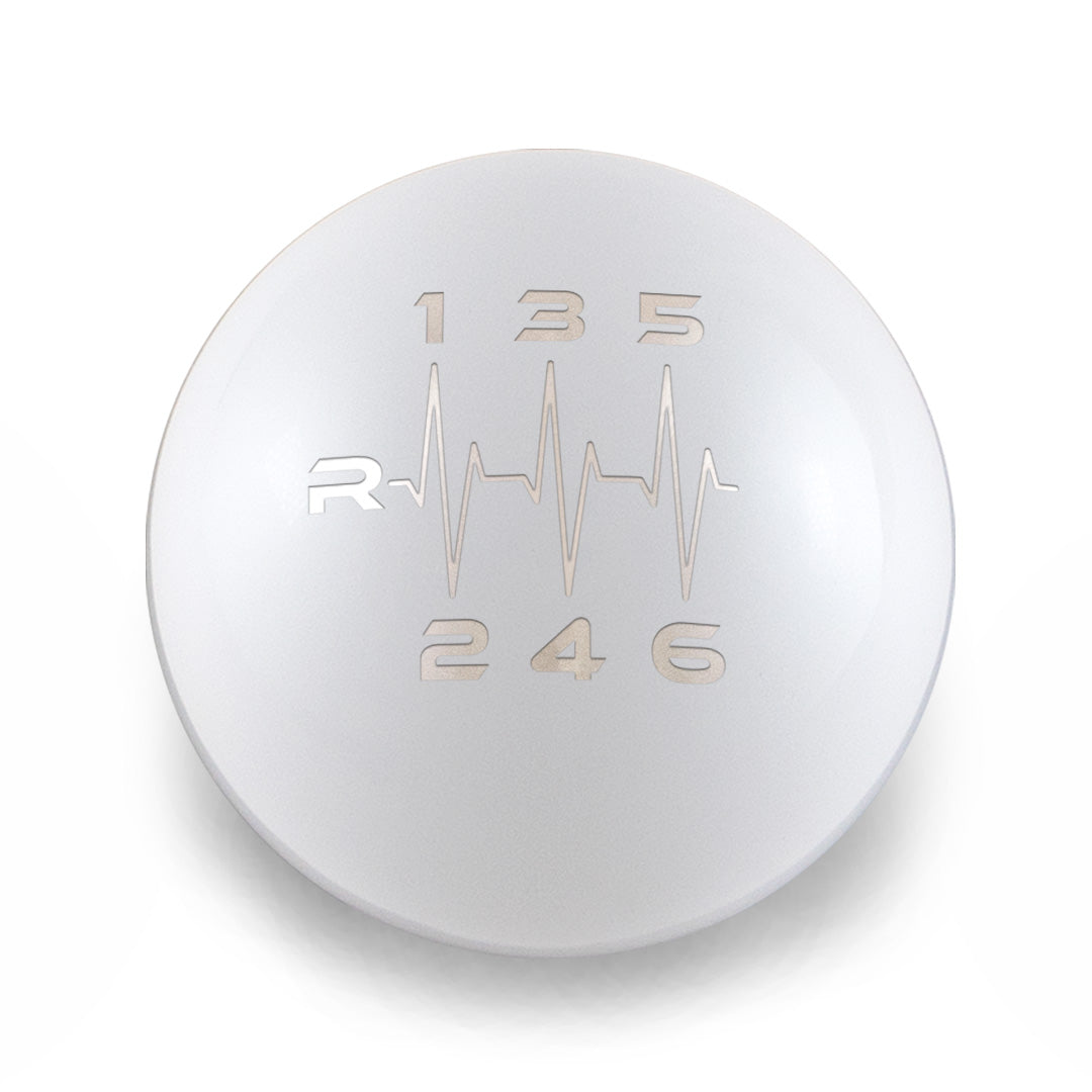 Billetworkz Weighted Shift Knob - 6 Speed Heartbeat Engraving - 2022+ BRZ/GR86 Fitment