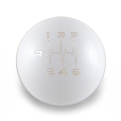 Billetworkz Weighted Shift Knob - 6 Speed Heartbeat Engraving - 2022+ BRZ/GR86 Fitment