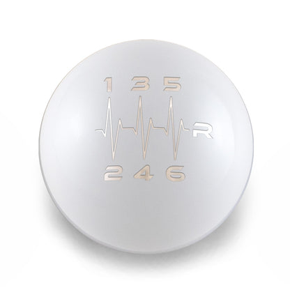 Billetworkz Weighted Shift Knob - 6 Speed Heartbeat Engraving - Subaru WRX 2015-2025