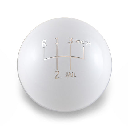 Billetworkz Weighted Shift Knob - 5-Speed Jail-Prison Engraving for BMW